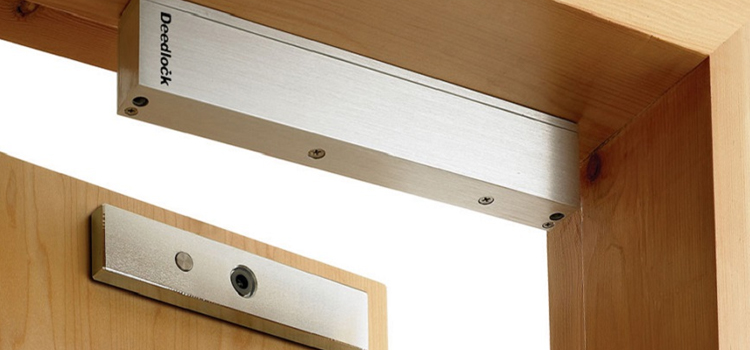 Magnetic lock installation Cutler